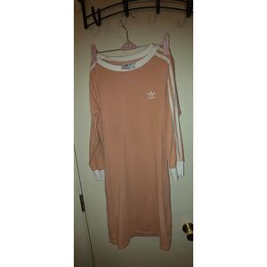 Adidas Originals 3/4 Sleeve Dress – Peach with White Stripes
